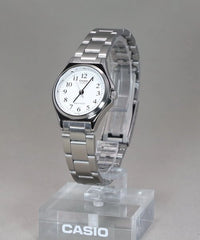 Casio MTP/LTP-1130A-7B Couple Watches – White Dial with Silver Stainless Steel Band