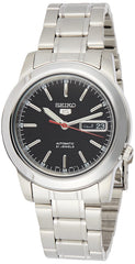 Seiko SNKE53K1 Automatic Men’s Watch – Black Dial, Stainless Steel, Day-Date Display