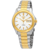 Seiko SNKK94K1 Automatic Men’s Watch – Two-Tone Stainless Steel, Gold & Silver, Day-Date Display