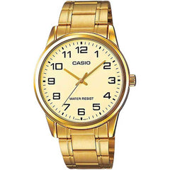 Casio MTP/LTP-V001G-9BUDF Couple Watches – Gold Tone Stainless Steel Matching Set