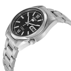 Seiko SNKL55K1 Automatic Men’s Watch – Stainless Steel, Black Dial, Day-Date Display