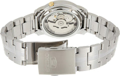 Seiko SNKL81K1 Automatic Men’s Watch – Stainless Steel, Champagne/Golden Dial, Day-Date Display