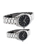 Casio MTP/LTP-1302D-1A1 Couple Watches – Black Dial with Silver Stainless Steel Band