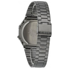 CASIO A168WGG-1BDF Black Dial Digital Watch - Stainless Steel Band, Classic Style