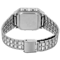 CASIO A500WA-1DF Vintage Digital Watch with Stainless Steel Band – Retro Style, Water Resistant