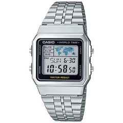 CASIO A500WA-1DF Vintage Digital Watch with Stainless Steel Band – Retro Style, Water Resistant