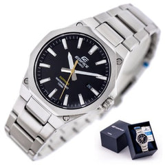 CASIO EFR-S108D-1AV Men’s Stainless Steel Watch with Black Dial & Chronograph - Elegant & Durable