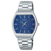 CASIO MTP-B140D-2A Men's Stainless Steel Watch with Blue Dial – Water Resistant, Quartz Movement