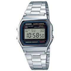 Casio A159-W1DF Digital Watch – Classic Black Stainless Steel