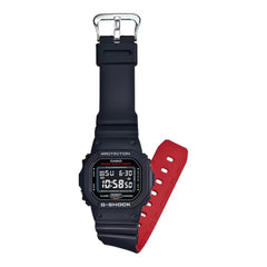 Casio G-SHOCK DW-5600UHR-1D Black & Red Heritage Digital Watch