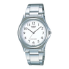 Casio MTP/LTP-1130A-7B Couple Watches – White Dial with Silver Stainless Steel Band