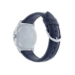 Casio MTP/LTP-V004L-2B Couple Watches – Blue Dial with Black Leather Strap