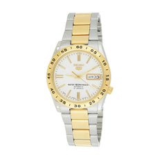 Seiko Men's Silver Automatic Watch with Analog Display and Stainless Steel Strap