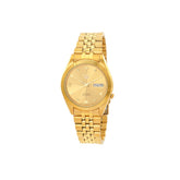 Seiko automatic 21 Jewels Calendar golden Stainless steel watch SNXC52J5, golden, bracelet