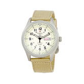 Seiko Men's Automatic Watch with Analog Display and Nylon Strap SNZG07J1