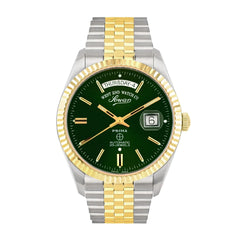 Men the Classics Automatic Watch 41mm with 2-Tone Strap & Green Dial
