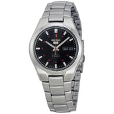 Seiko SNK617K1 Automatic Military Style Men’s Watch – Black Dial, Stainless Steel, Day-Date