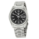 Seiko SNKL55K1 Automatic Men’s Watch – Stainless Steel, Black Dial, Day-Date Display