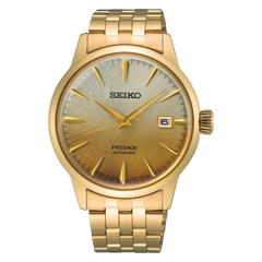 Seiko SRPK46J1 Gold Automatic Watch – Japanese Precision in a Compact Luxury Design