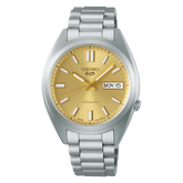 Seiko 5 Sports SRPL59K1 Automatic GMT Yellow Dial Stainless Steel Watch