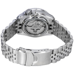 Seiko SSK001J1 Made in Japan GMT Automatic Men’s Watch – Black Dial, Stainless Steel, 24-Hour Bezel