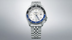 Seiko SSK033K1 GMT Automatic Watch – Stainless Steel, Dual Time