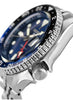 Seiko SSK003J1 Made in Japan GMT Automatic Men’s Watch – Blue Dial, Stainless Steel, 24-Hour Bezel