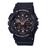 Casio GA-100-1A4DR Men's Analog-Digital Sports Watch with World Time and Stopwatch