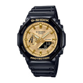 Casio G-SHOCK GA-2100GB-1ADR – Black & Gold Carbon Core Guard Analog-Digital Watch