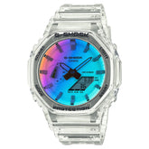 Casio G-SHOCK GA-2100SRS-7ADR – Iridescent “Rainbow” Skeleton Carbon Core Guard Watch