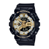 Casio G-SHOCK GMA-S110GB-1ADR | Sleek Black & Gold Digital Watch