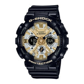 Casio G-SHOCK GMA-S120GB-1ADR | Sleek Black & Gold Digital Watch
