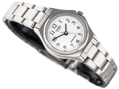 Casio MTP/LTP-1130A-7B Couple Watches – White Dial with Silver Stainless Steel Band