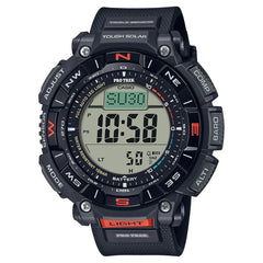 Casio Pro Trek Watch - PRG-340-1DR Clear Dial, Black Band
