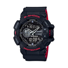Casio G-Shock GA-400HR-1AHDR Black & Red Analog-Digital Watch – Rotary Switch, Shock Resistant, 200M Water Resistant