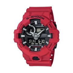 Casio G-Shock GA-700-4ADR Red Analog-Digital Watch – Shock Resistant, 200M Water Resistant
