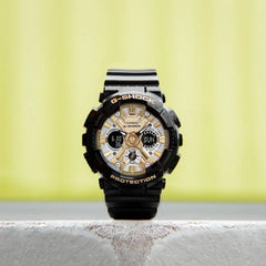Casio G-SHOCK GMA-S120GB-1ADR | Sleek Black & Gold Digital Watch