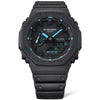 Casio G-SHOCK GA-2100-1A2 – Carbon Core Guard Analog-Digital Watch (Black & Blue Accent)
