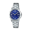 Casio MTP/LTP-V004D-2B Couple Watches – Blue Dial with Silver Stainless Steel Band