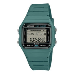 CASIO F-B100W-3ADF MEN'S DIGITAL WATCH – GREEN, BLUETOOTH & STEP TRACKER
