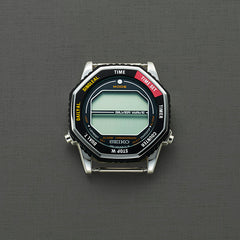 Seiko SMGG19P1 Rotocall Digital – Retro‑Inspired Digital Watch with Stainless Steel Bracelet