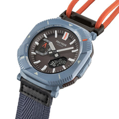 Casio PRO TREK PRJ-B001B-2DR Solar Men’s Watch – Blue Resin, Tough Solar, Bluetooth Outdoor Watch