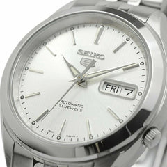 Seiko SNKL15K1 Automatic Men’s Watch – Stainless Steel, Silver Dial, Day-Date Display