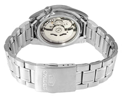 Seiko SNKL51K1 Automatic Men’s Watch – Stainless Steel, White Dial, Day-Date Display