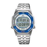 Seiko SMGG21P1 Rotocall Digital – Retro Digital Watch with Multifunction Bezel