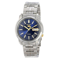 Seiko SNKL79K1 Automatic Men’s Watch – Stainless Steel, Blue Dial, Day-Date Display