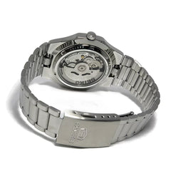 Seiko SNKK57K1 Automatic Men’s Watch – Stainless Steel, Green Dial, Day-Date Display