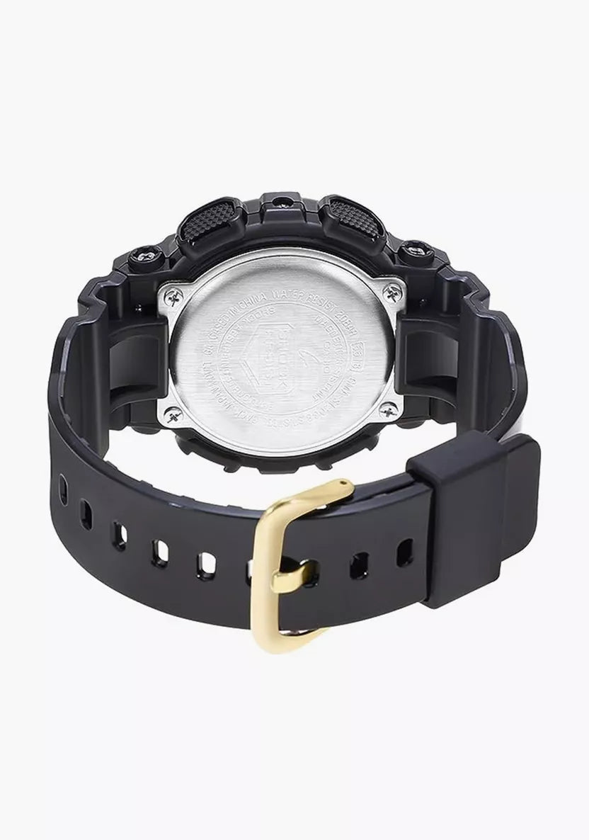 Casio G-SHOCK GMA-S120GB-1ADR | Sleek Black & Gold Digital Watch