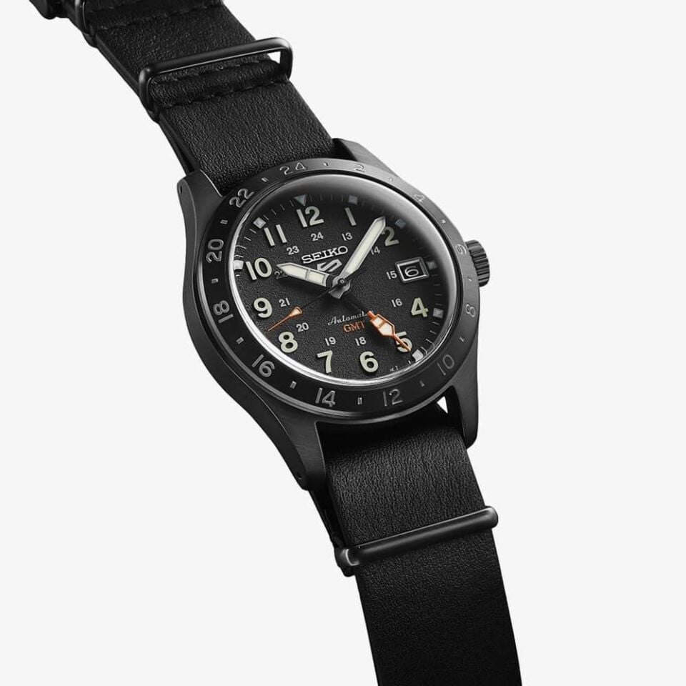 Seiko 5 Sports Field “Deception” SSK025K1 Mechanical GMT Watch – Black Dial
