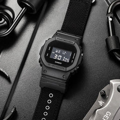 Casio G-Shock DW-5600BBN-1DR – Blackout Military Nylon Band Digital Watch